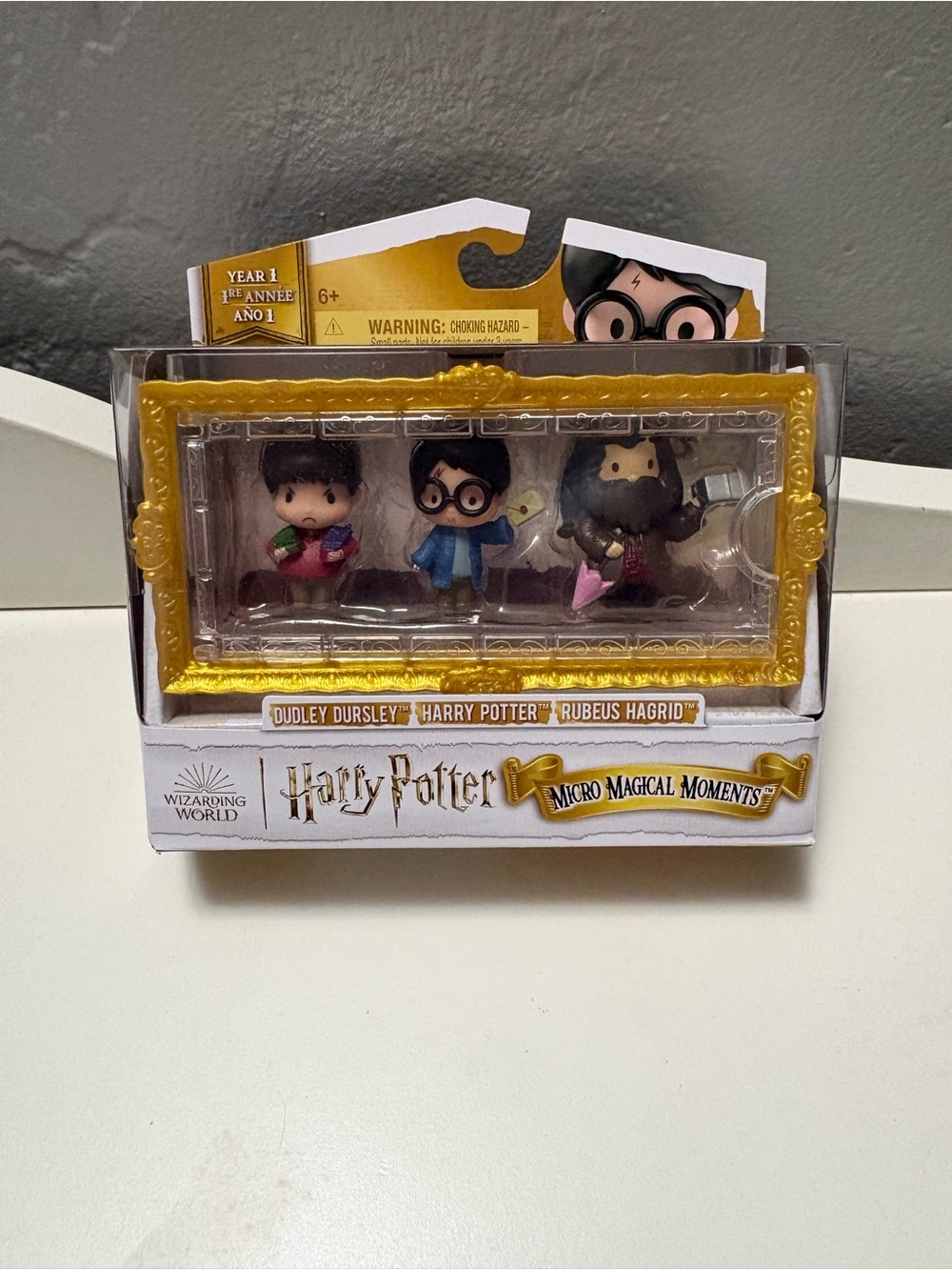 Harry Potter, Micro Magical Moments Action Figures Set with Harry, Hagrid, Du...